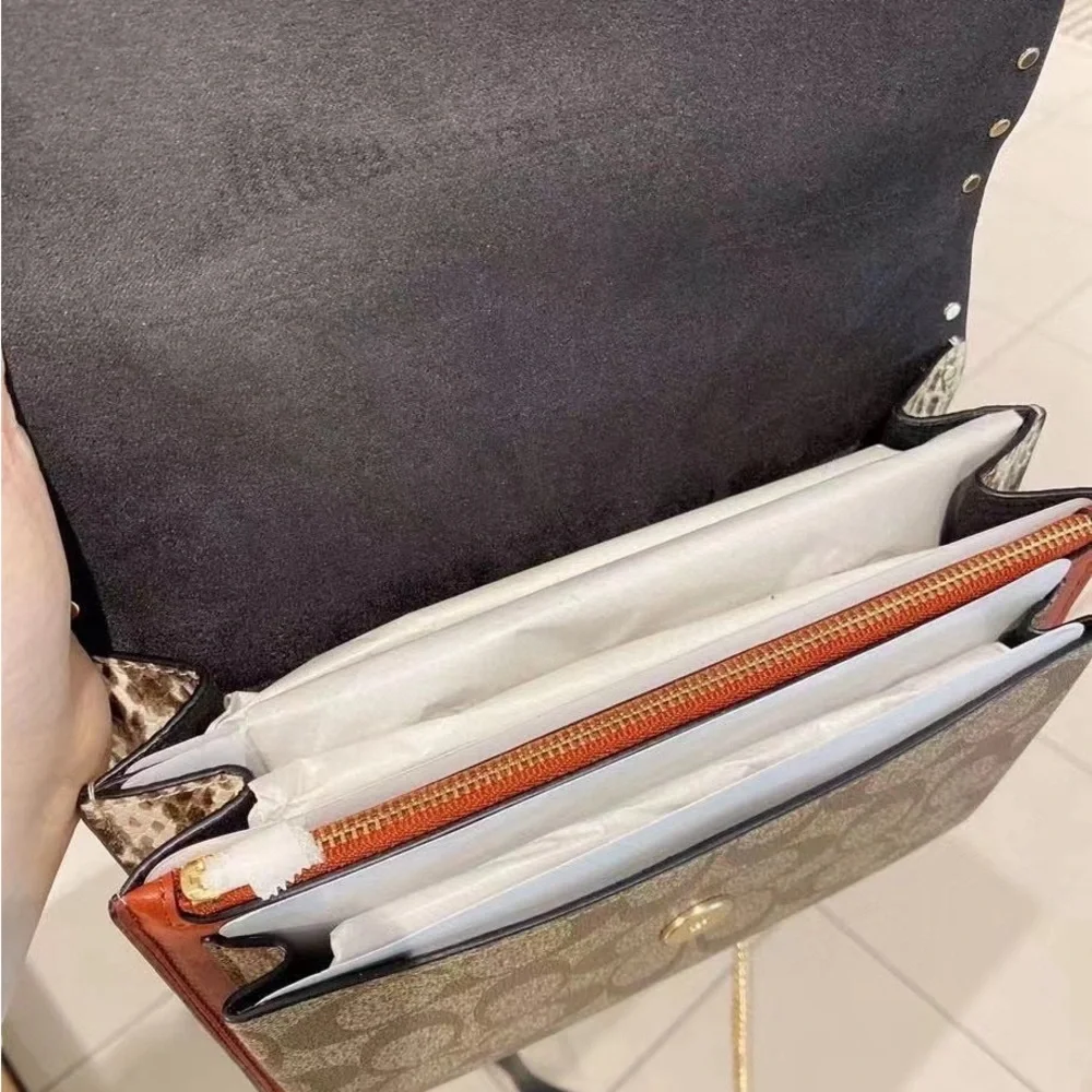 Coach Klare Crossbody Bag In Signature Canvas With Rivets